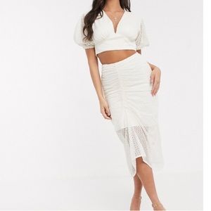 Significant Other MALIA BRODERIE MIDI SKIRT SET